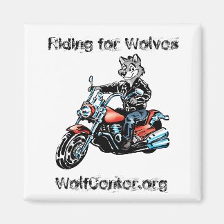 Imã Harley Wolf Square Magnet