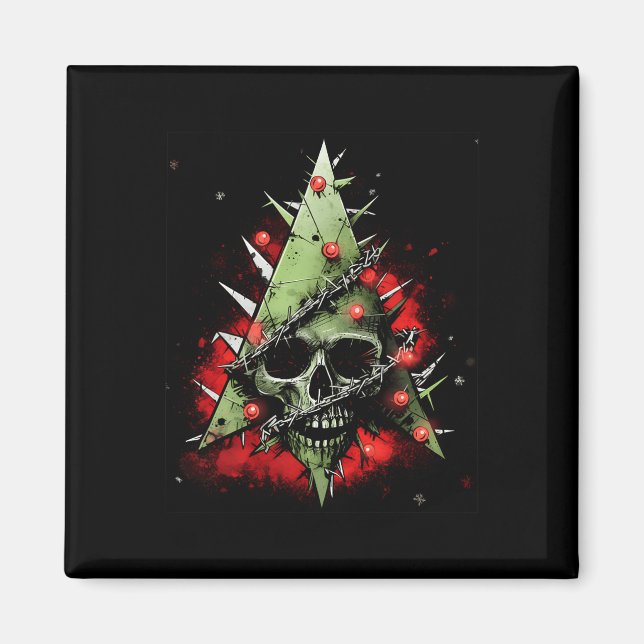 Imã Harmonizar Contrastes Árvore de Natal Encontra Pun (Frente)