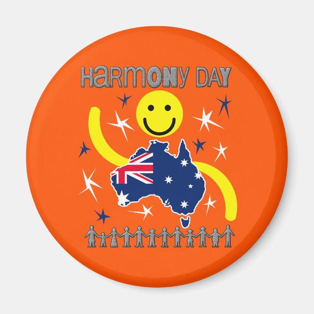 Imã Harmony Day Austrália (Frente)