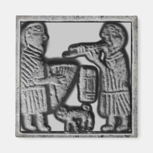 Imã Harp Medieval e Pipe com Cat (Frente)