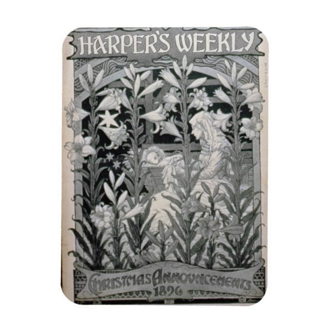Ímã "Harper's Weekly", Anúncios de Natal de 1896 (l (Vertical)