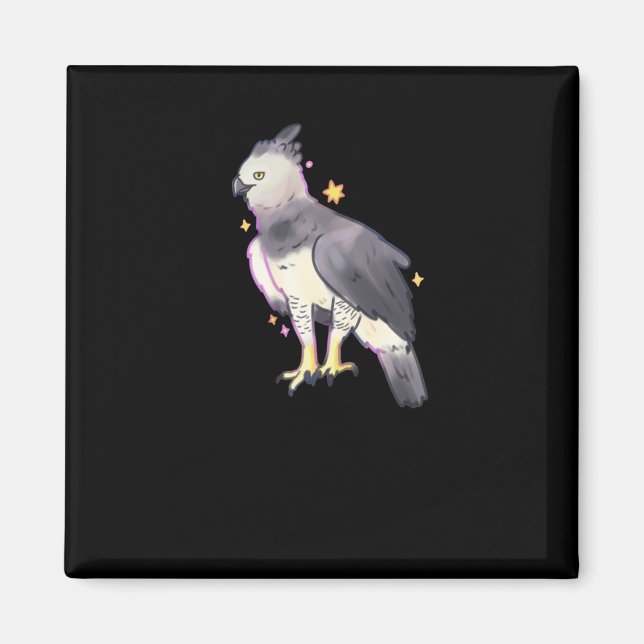 Imã Harpy Eagle Art Sticker (Frente)