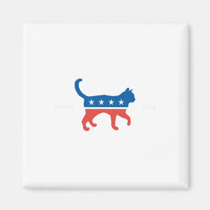 Imã Harris 2024 Democrat Cat - Votação Para Kamala W E