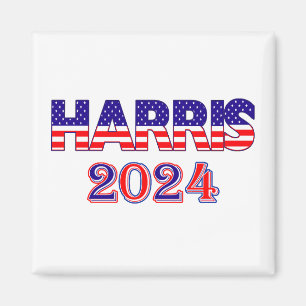 Imã Harris 2024 Presidente Democrat EUA Flag Text