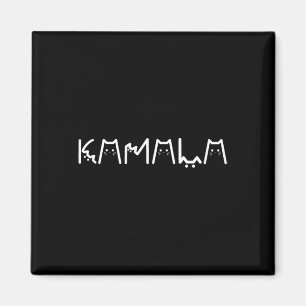 Imã Harris Cat Alphabet Cat - Letra Blue Cat Go Kamala