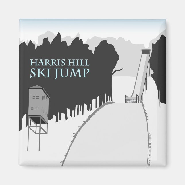 Imã Harris Hill Ski Jump Magnet (Frente)