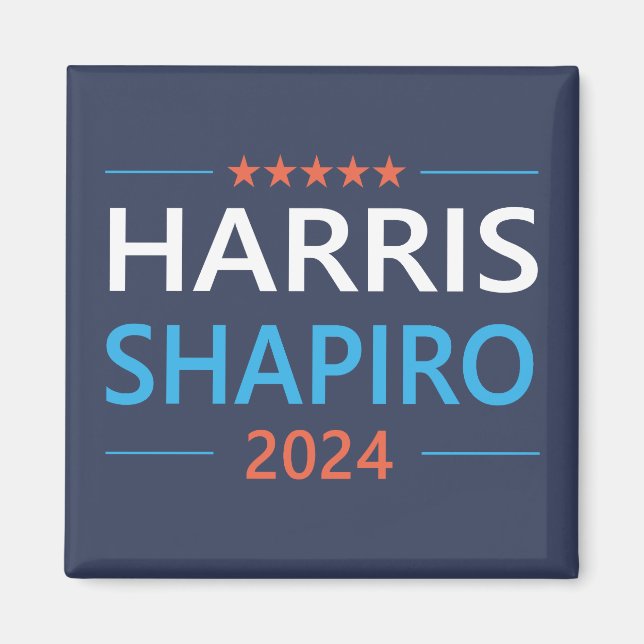 Imã Harris Shapiro 2024 Kamala Harris Democrata (Frente)