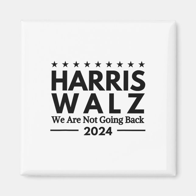 Imã Harris Tim Walz 2024 Não Vamos Voltar  (Frente)