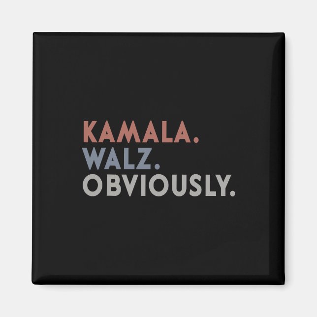 Imã Harris Tim Walz Obviamente Vote Harris Waltz 2024 (Frente)