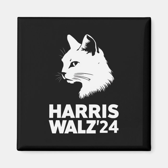 Imã Harris Waltz 2024 Eleição Engraçado Cat Kamala Tim (Frente)