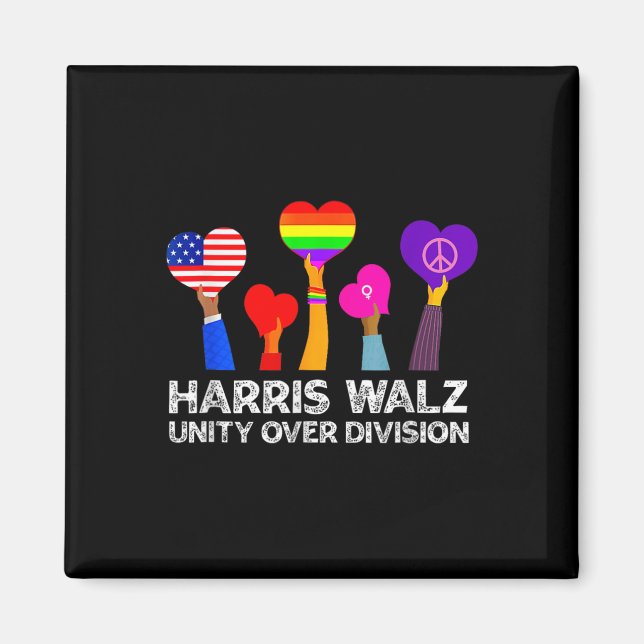 Imã Harris Waltz 2024 Unity Over Division Kamala Harri (Frente)