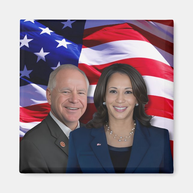 Imã Harris Waltz Foto 2024 - Kamala Harris Tim Waltz (Frente)