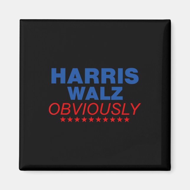 Imã Harris Waltz Obviamente 2024 Balz Para A Walz (Frente)