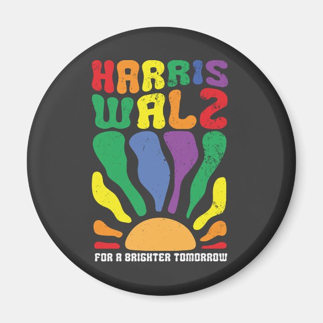 Imã Harris Waltz para um amanhã brilhante Kamala LGBT (Frente)