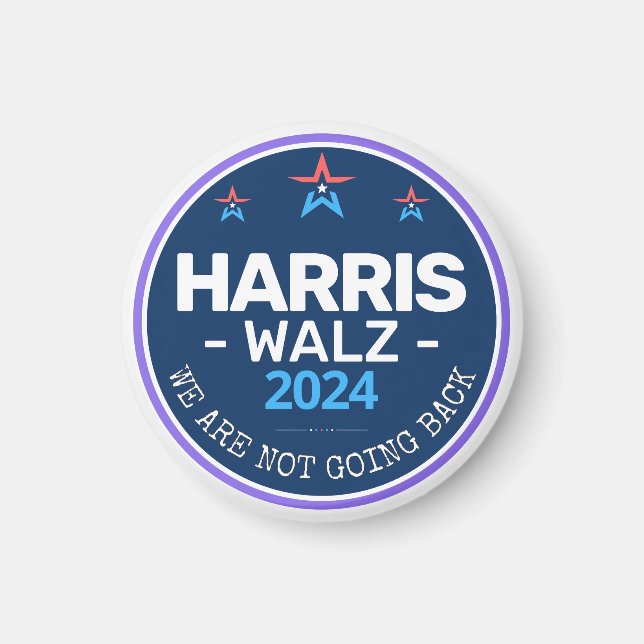 Imã Harris Walz 2024 Não vamos voltar (Frente)