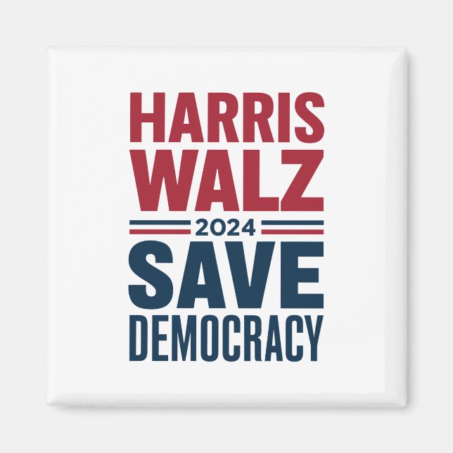Imã Harris Walz Salvar Democracia (Frente)
