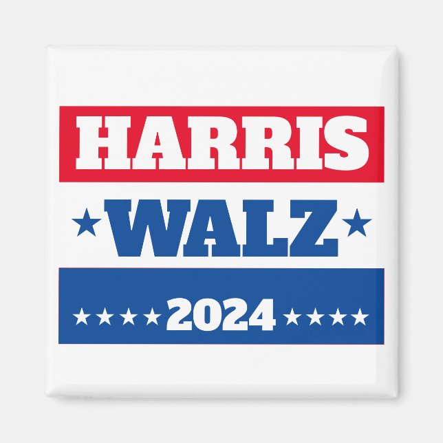 Imã Harris Walz | Tim Walz 2024 Campaign Blue Red (Frente)
