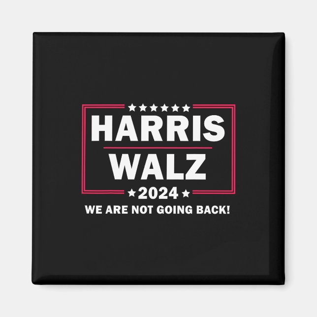 Imã Harris Walz Waltz 2024 Não Vamos Voltar (Frente)