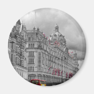 Imã Harrods do hdr do bw de Knightsbridge