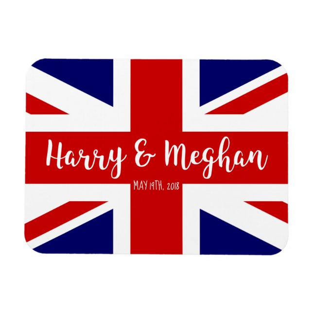 Ímã Harry & Meghan | Comemoração Real do Casamento (Horizontal)