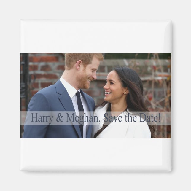 Imã Harry & Meghan, salve a data! (Frente)