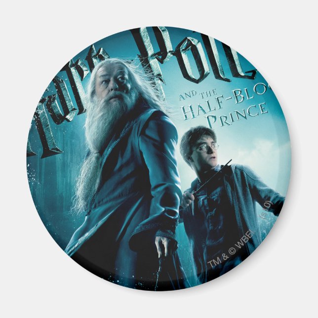 Imã Harry Potter and Dumbledore on rocks 1 (Frente)