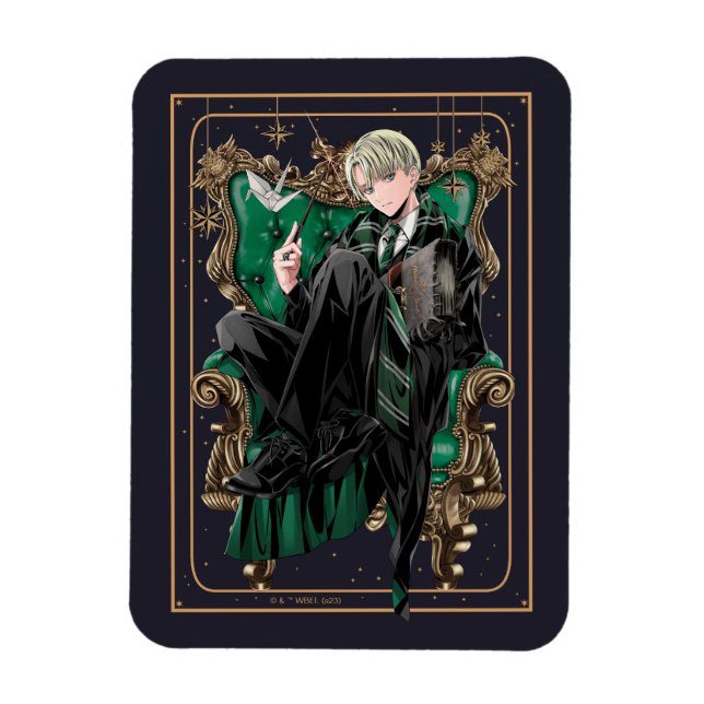 Ímã HARRY POTTER™ | Anime Draco Malfoy Seated (Vertical)