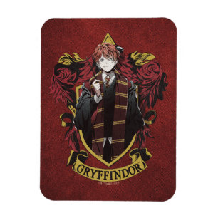 Ímã HARRY POTTER™   Anime Ron Weasley House Crest