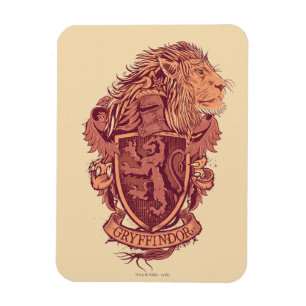 Ímã Harry Potter   Brasão do Leão da Gryffindor