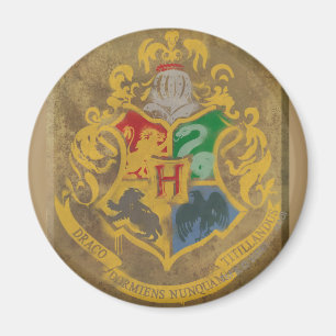 Imã Harry Potter   Brasão Rústico de Hogwarts