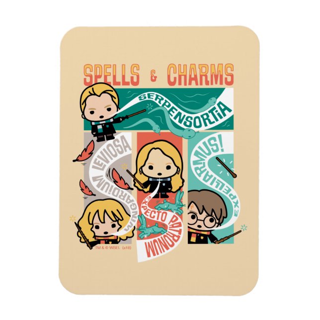 ÍMÃ HARRY POTTER™ | CARTOON SPELLS & CHARMS (Vertical)