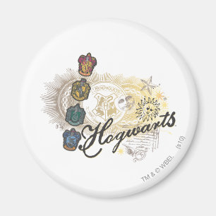 Imã Harry Potter   Casas de Hogwarts - Cor do Cheio