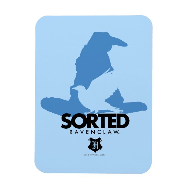 Ímã Harry Potter | Classificado Na Casa RAVENCLAW™ (Vertical)