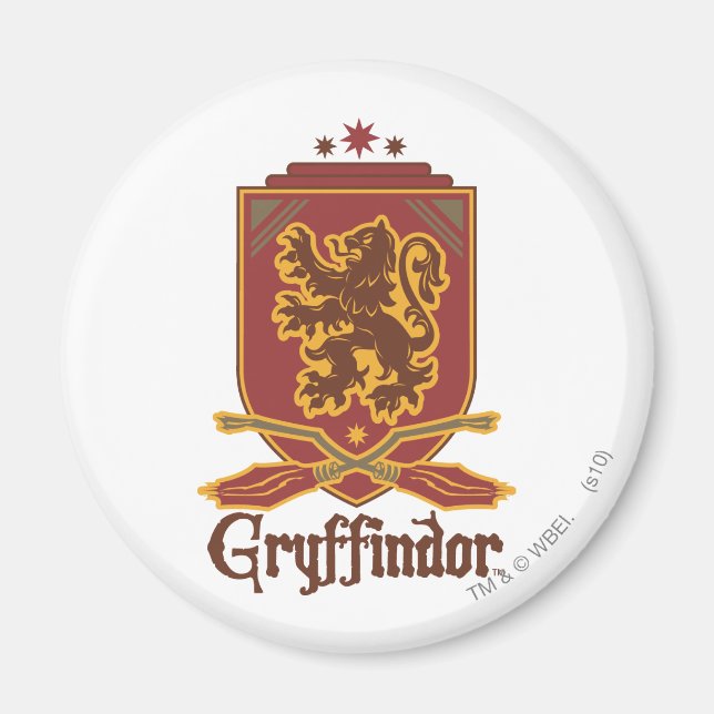 Imã Harry Potter | Crachá Gryffindor QUIDDITCH™ (Frente)