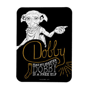 Ímã Harry Potter   Dobby Não Tem Mestre
