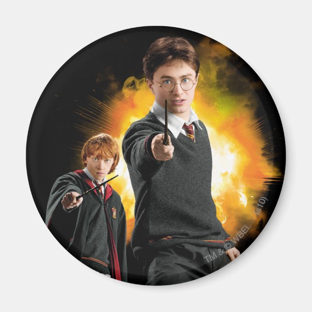 Imã Harry Potter e Ron Weasely (Frente)