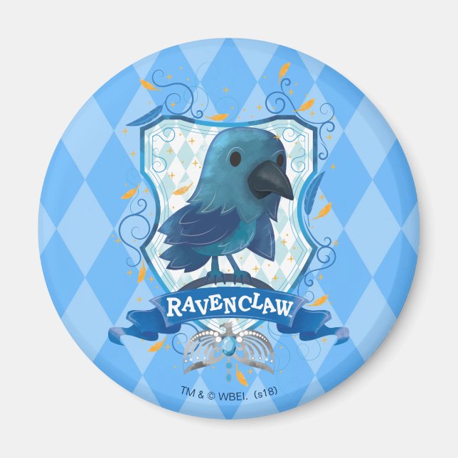 Imã Harry Potter | Encantamento da RAVENCLAW™ Crest (Frente)