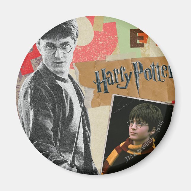 Imã Harry Potter, então e agora (Frente)