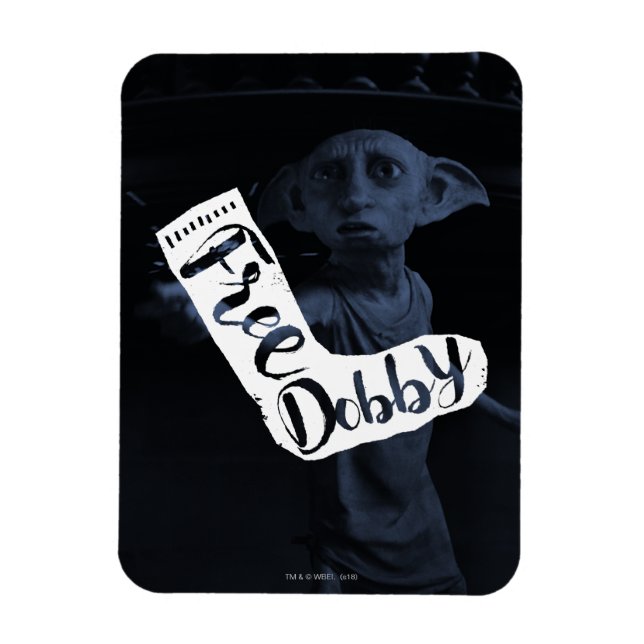 Ímã Harry Potter | "Free Dobby" Sock Typography (Vertical)