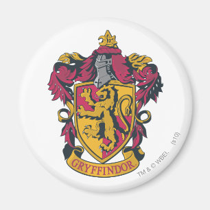 Imã Harry Potter   Gryffindor Crest Dourado e Vermelho