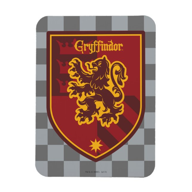 Ímã Harry Potter | Gryffindor House Pride Crest (Vertical)