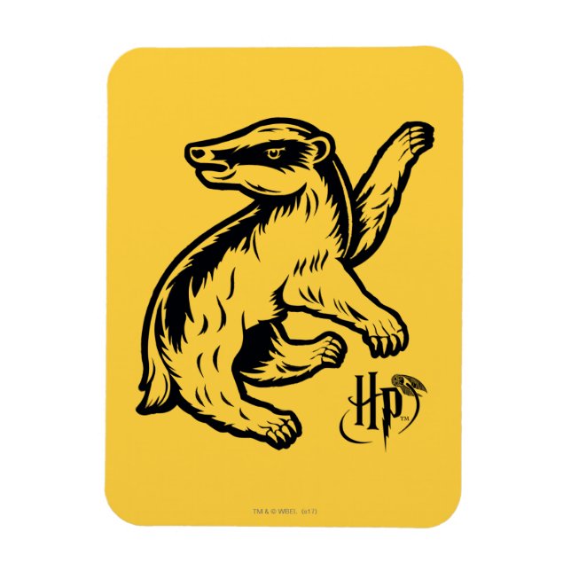 Ímã Harry Potter | Ícone de Badger Hufflepuff (Vertical)