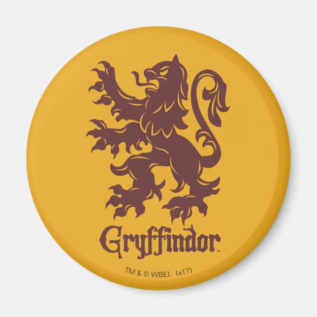 Imã Harry Potter | Leão Gráfico da Gryffindor (Frente)