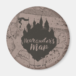 Imã Harry Potter   Mapa do castelo HOGWARTS™ Marauder