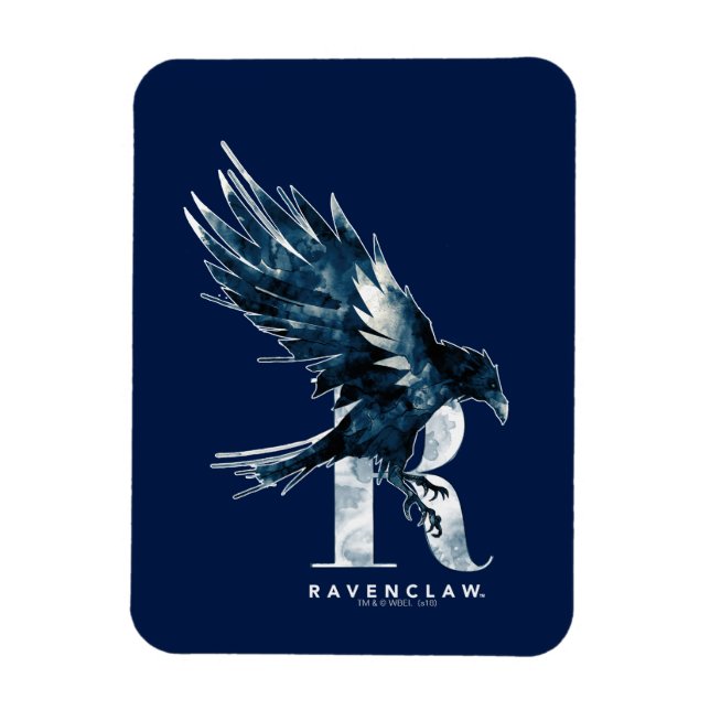 Ímã Harry Potter | RAVENCLAW™ Raven Watercolor (Vertical)