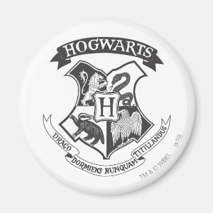 Imã Harry Potter   Retro Hogwarts Crest