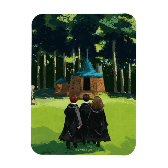 Ímã HARRY POTTER™, Ron e Hermione no Hut de Hagrid (Vertical)