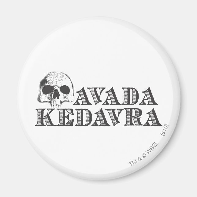 Imã Harry Potter Spell | Avada Kedavra (Frente)