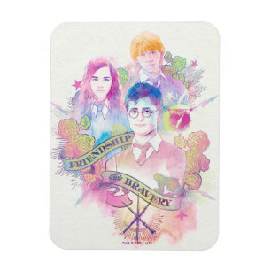 Ímã Harry Potter Spell   Harry, Hermione e Ron Waterc