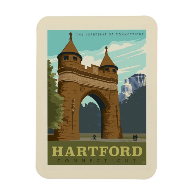 Ímã Hartford, CT (Vertical)